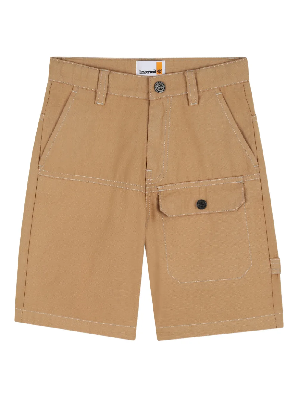 Timberland Kids Shorts con bottoni - Marrone