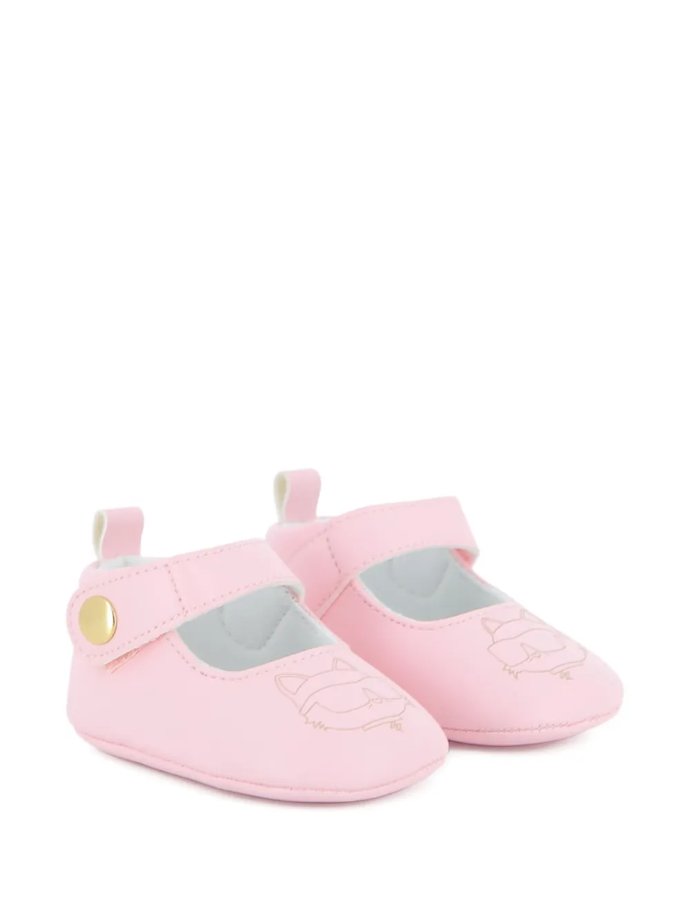 Karl Lagerfeld Kids printed pre-walkers Roze