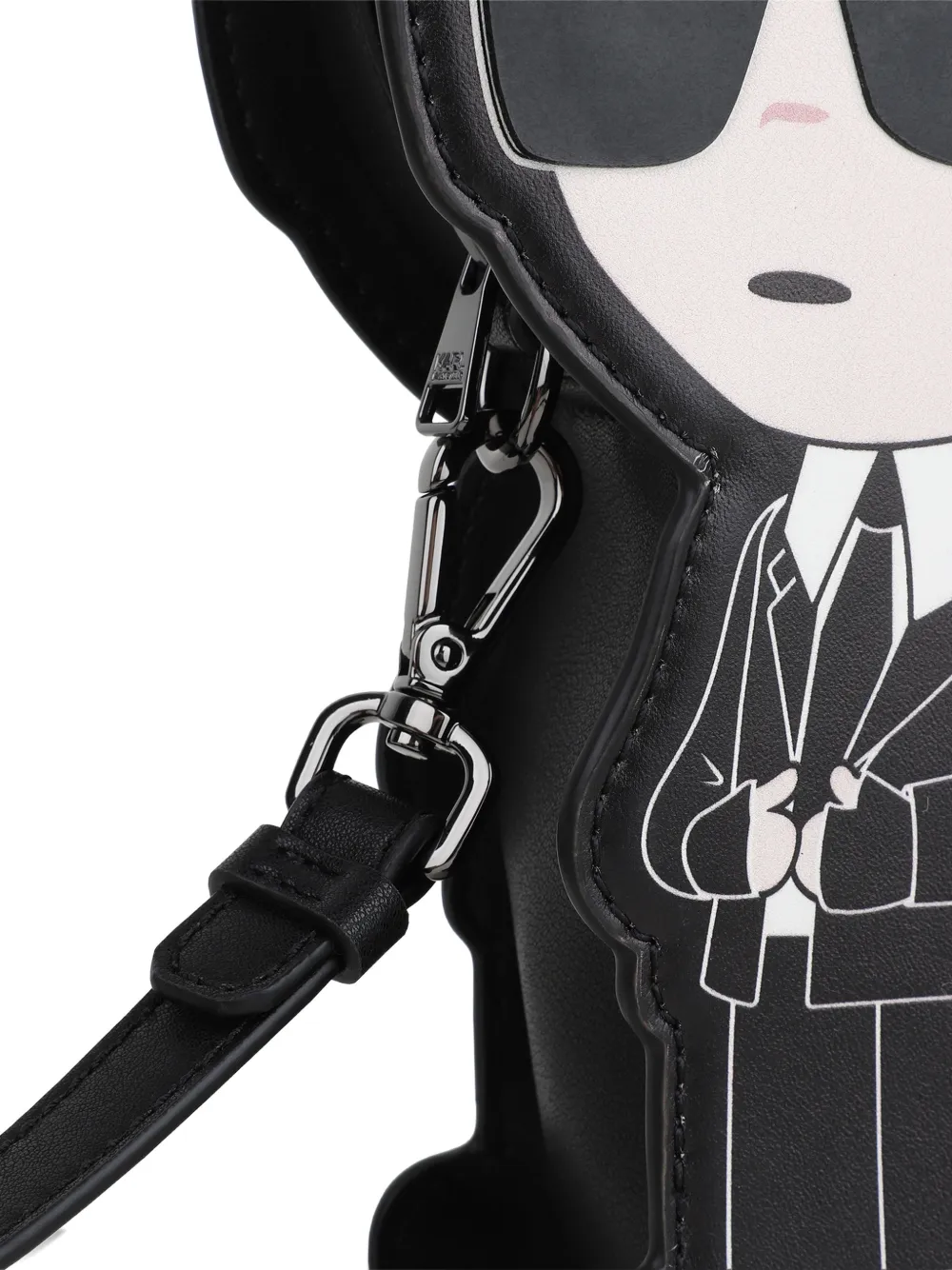 Karl Lagerfeld Kids Character crossbodytas Zwart