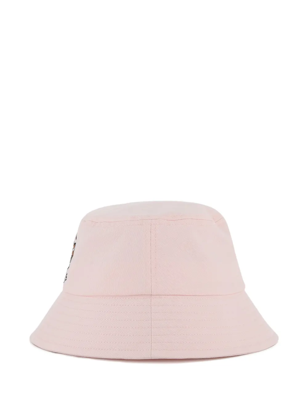  Kenzo Kids Tiger Head-embroidered Bucket Hat - Pink 