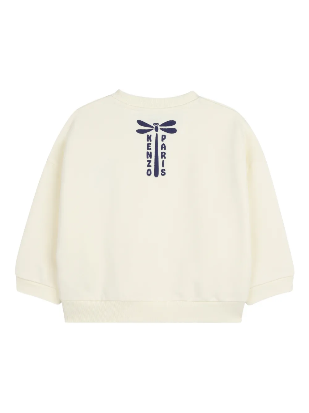  Kenzo Kids Dragonfly Logo Sweatshirt - Neutrals 