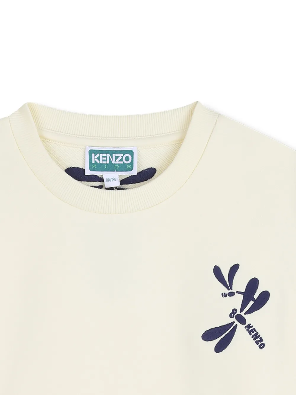  Kenzo Kids Dragonfly Logo Sweatshirt - Neutrals 