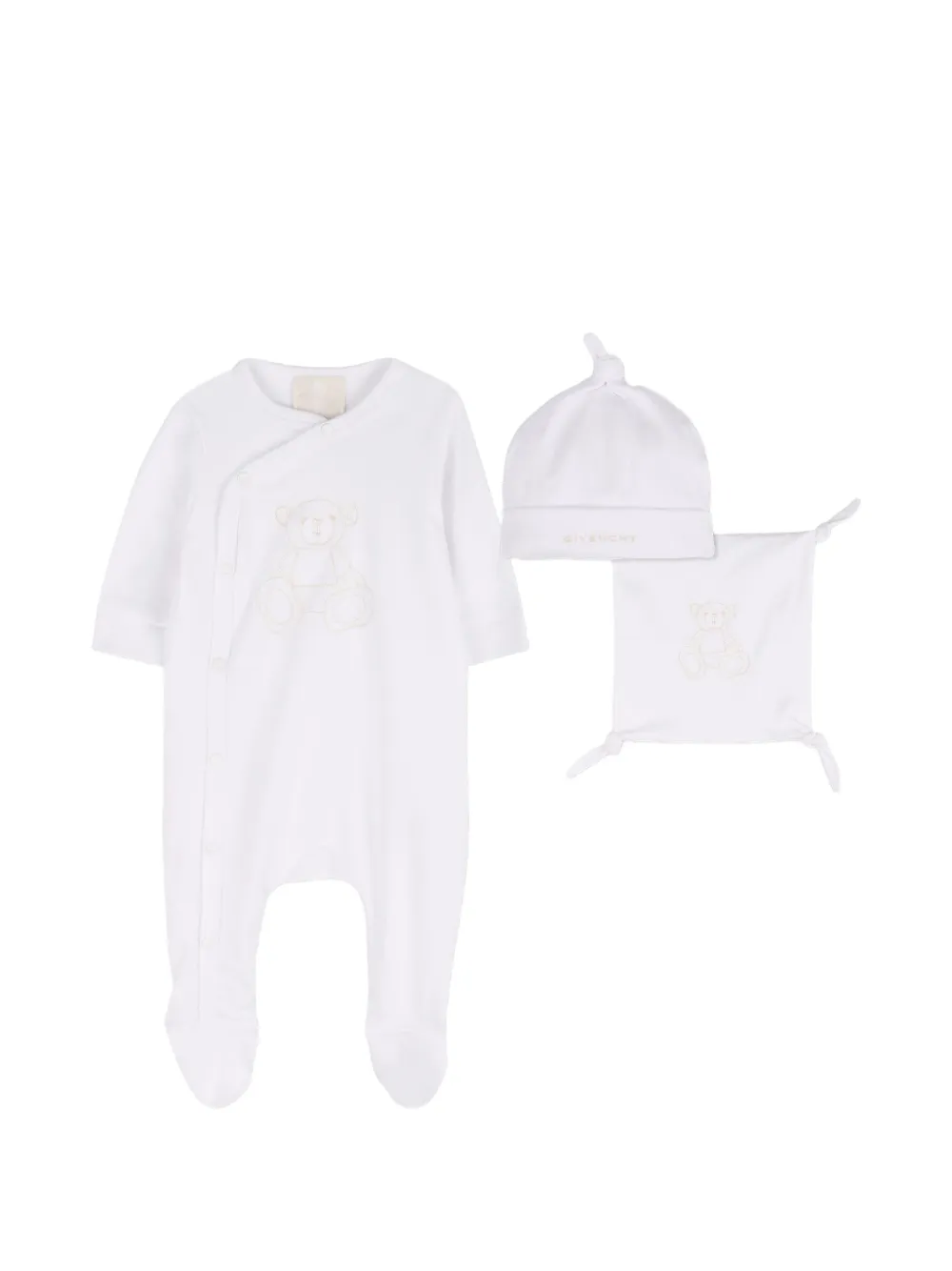 Givenchy Kids Tutina con ricamo - Bianco