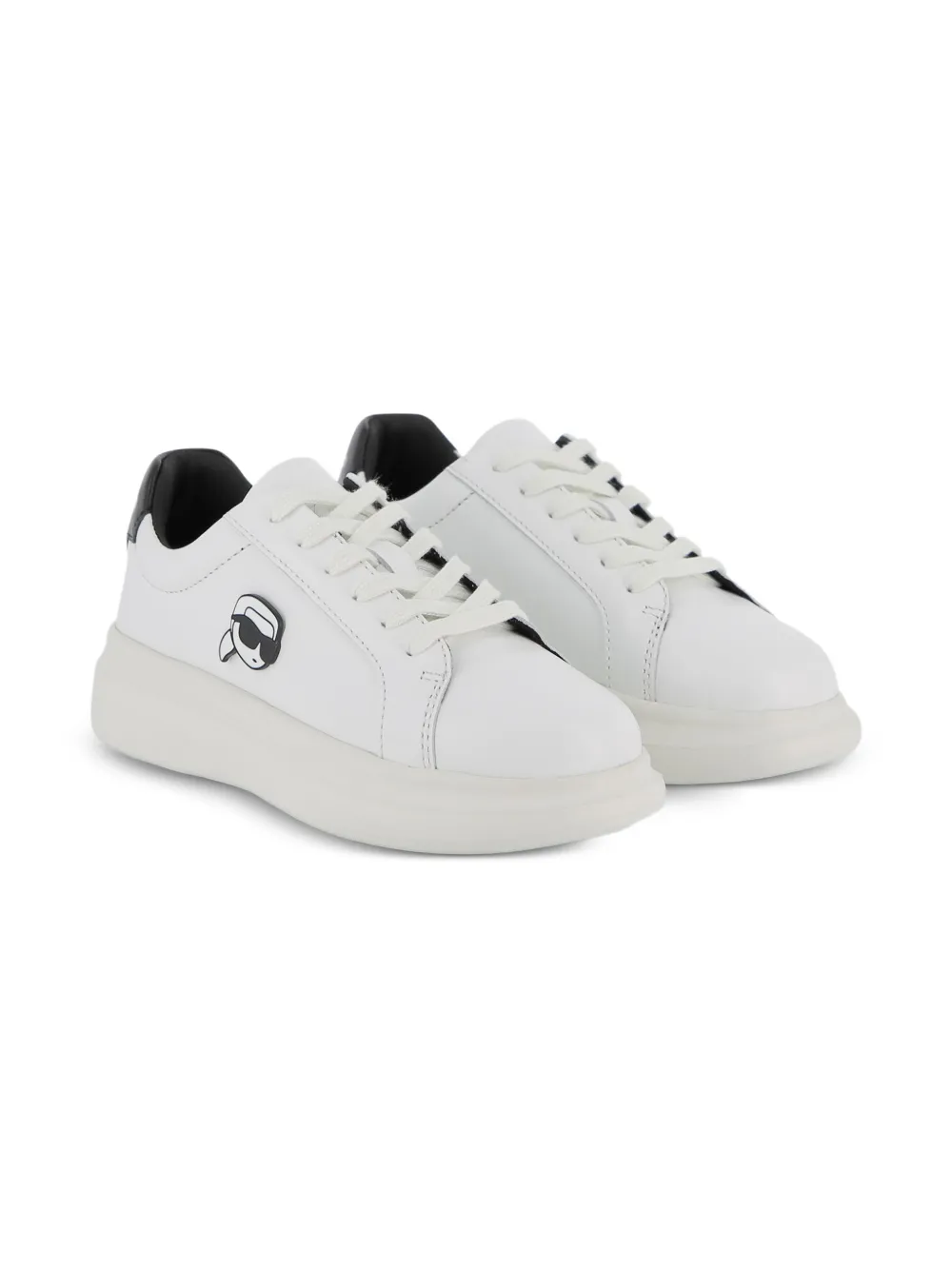 Karl Lagerfeld Kids Sneakers met logo-applicatie Wit