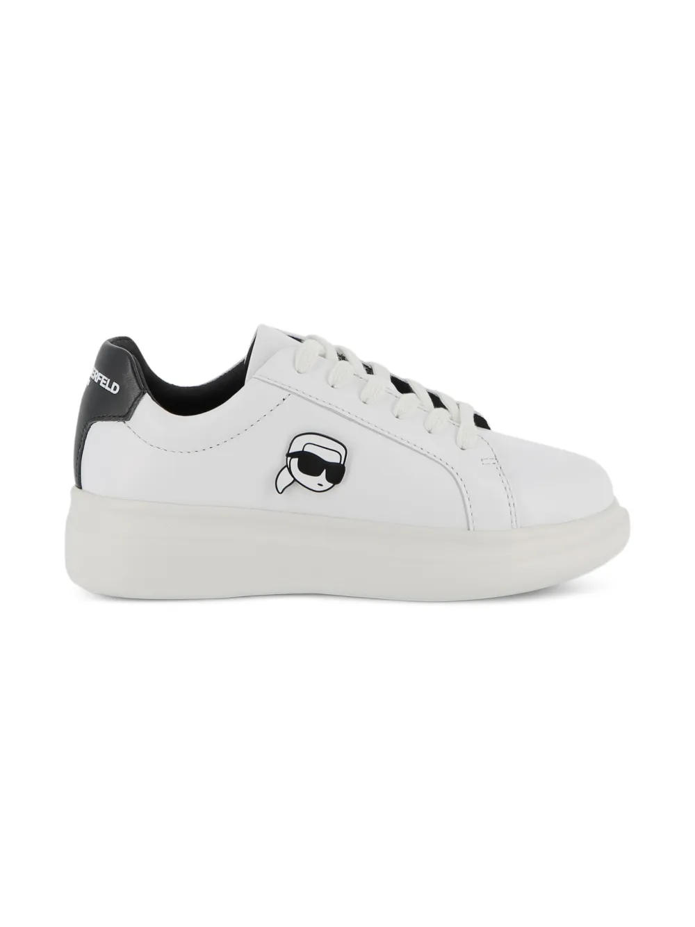 Karl Lagerfeld Kids Sneakers met logo-applicatie Wit
