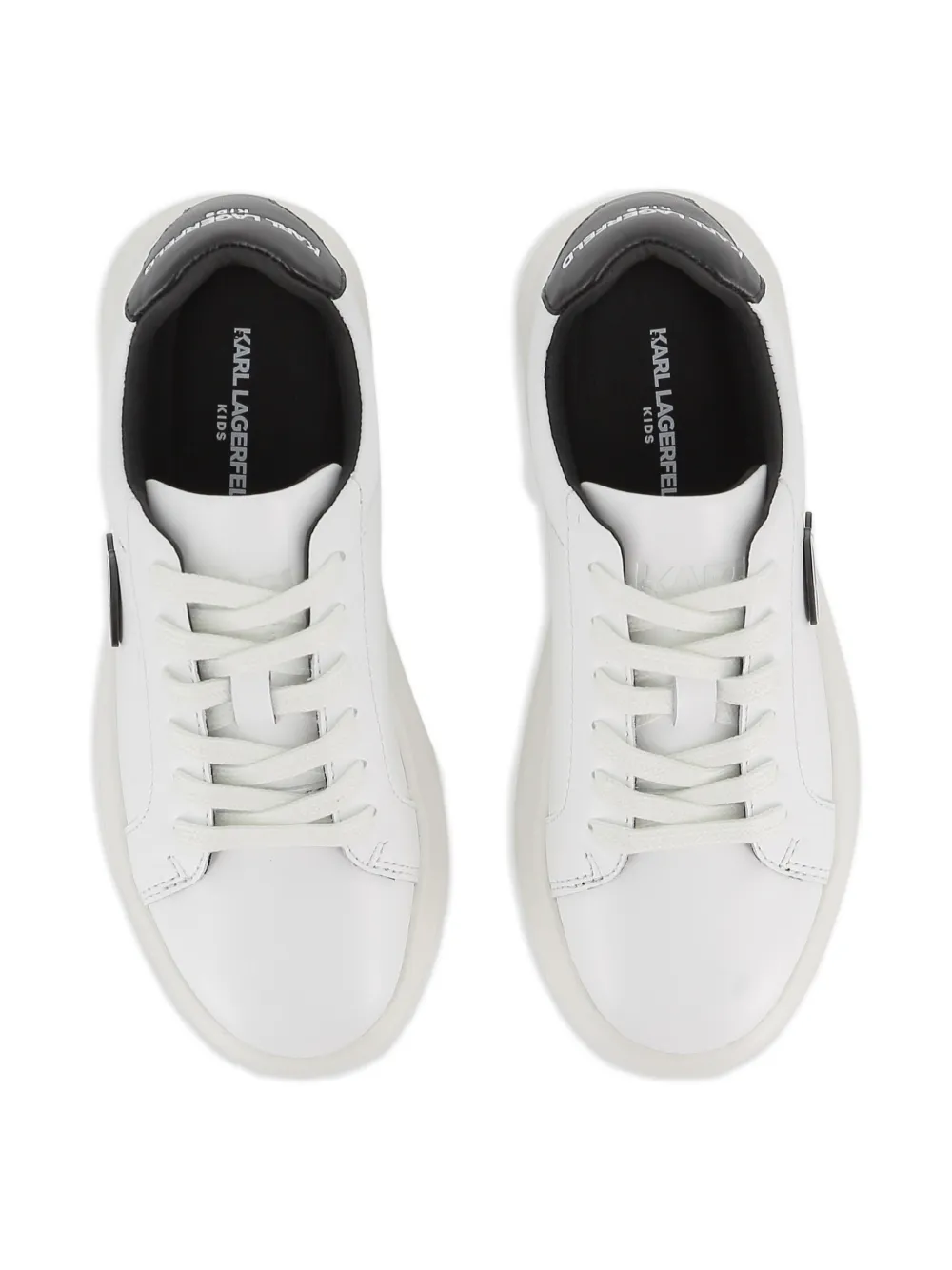 Karl Lagerfeld Kids Sneakers met logo-applicatie Wit