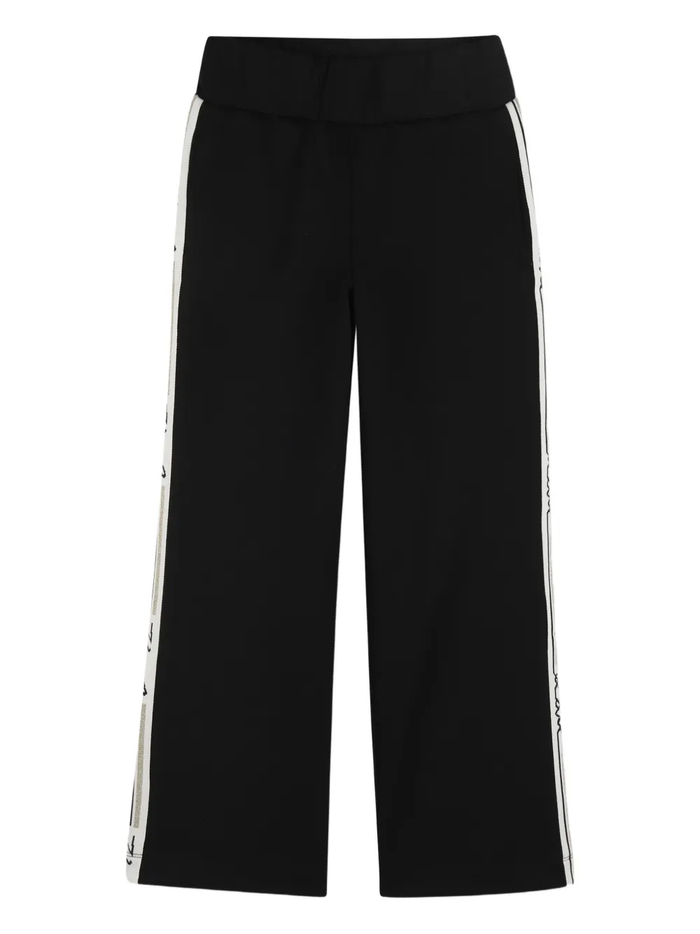 Karl Lagerfeld Kids Trainingsbroek met streep Zwart