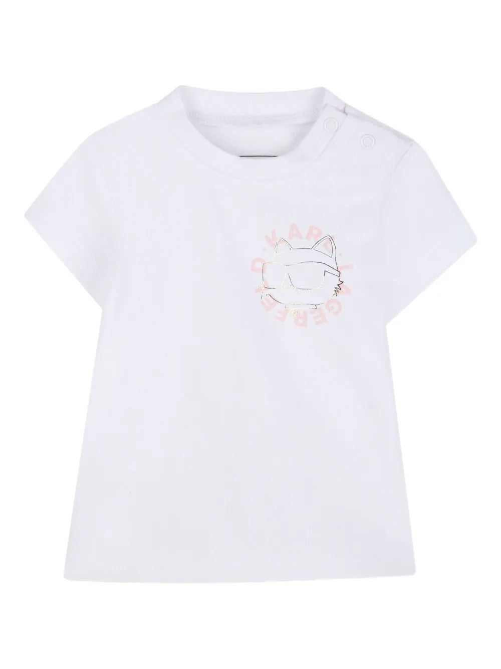 Karl Lagerfeld Kids Broek met logoprint Roze