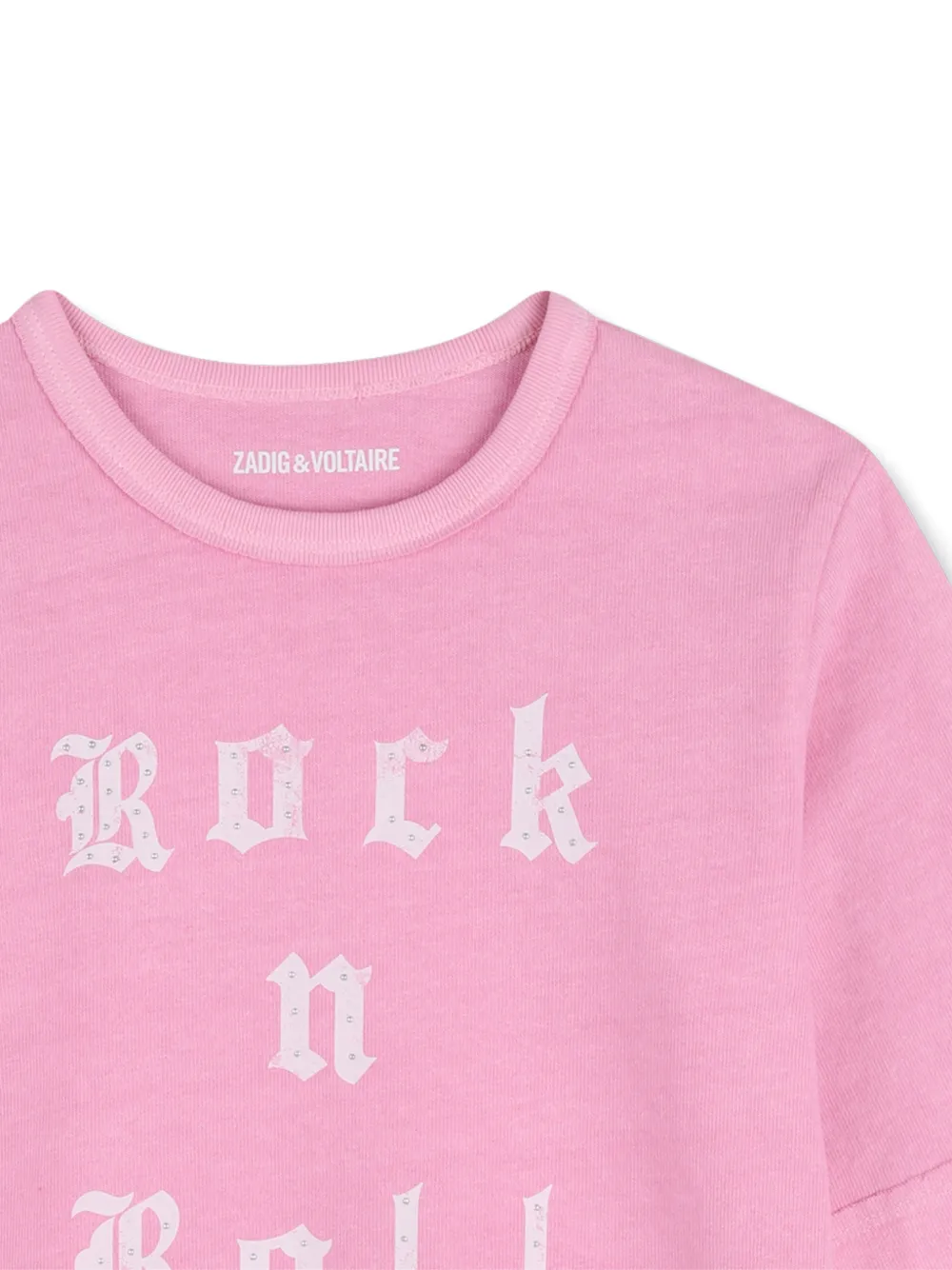 Zadig & Voltaire Kids T-shirt met print Roze