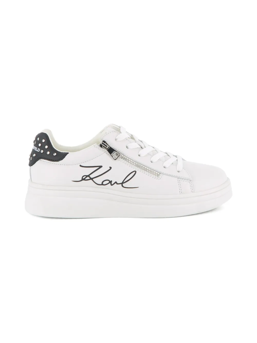 Karl Lagerfeld Kids Sneakers met rits Wit