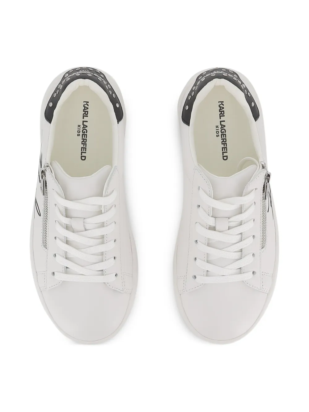 Karl Lagerfeld Kids Sneakers met rits Wit
