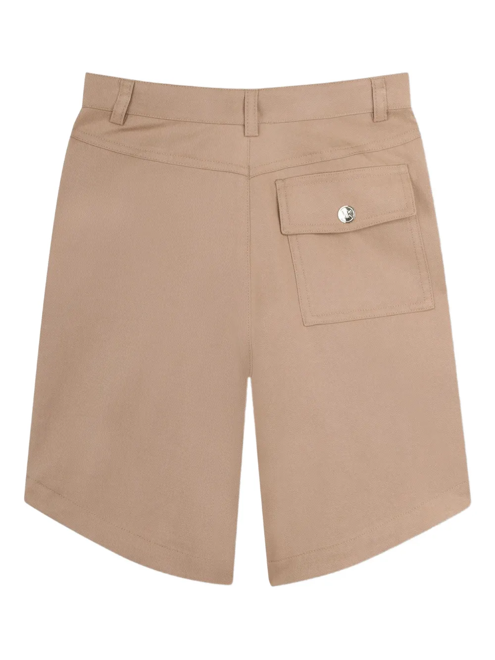 Michael Kors Kids Geplooide shorts met diagonale zak Beige