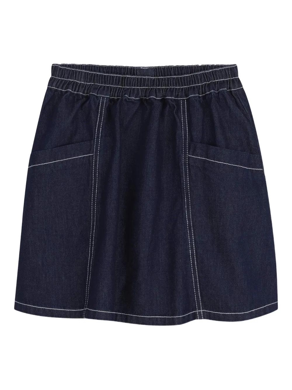 Kenzo Kids Gonna denim con tasche - Blu