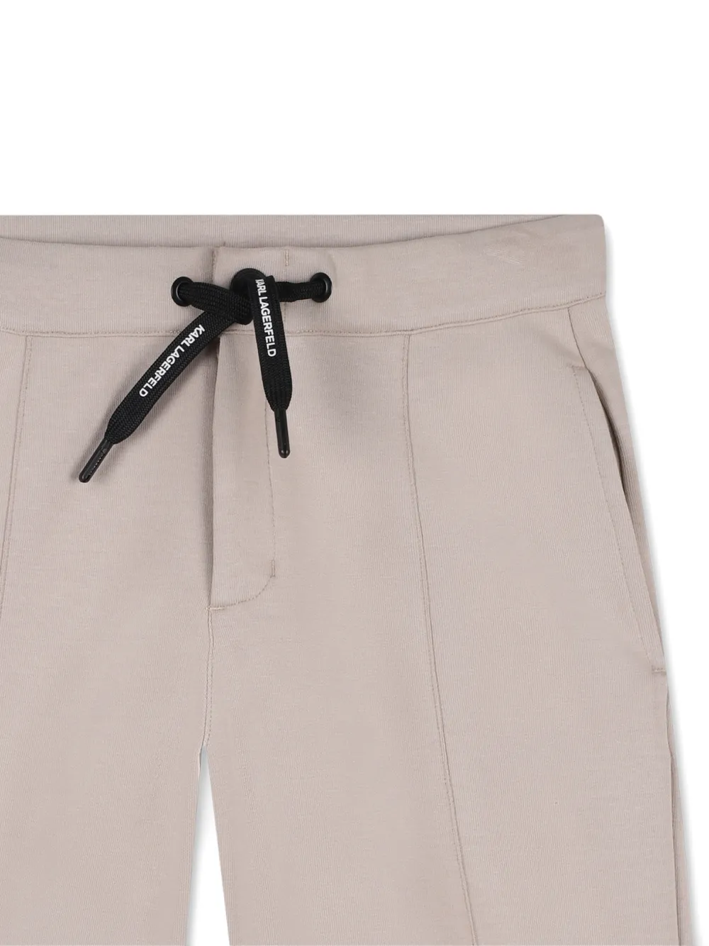 Karl Lagerfeld Kids Bermuda shorts met trekkoord Beige