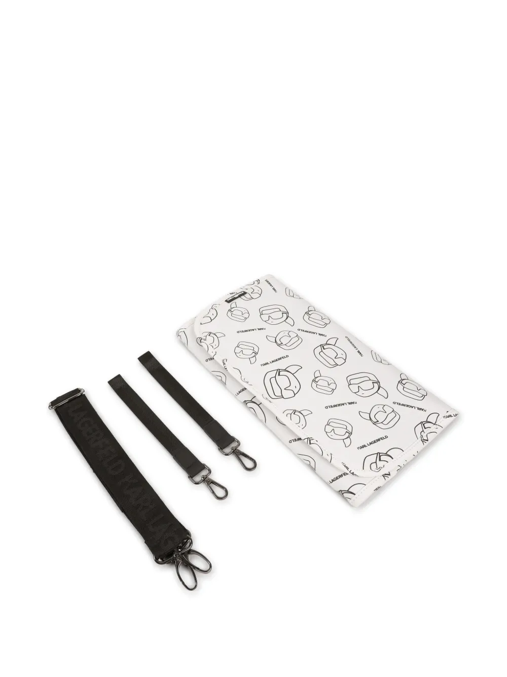 Karl Lagerfeld Kids Luiertas met stripprint Wit