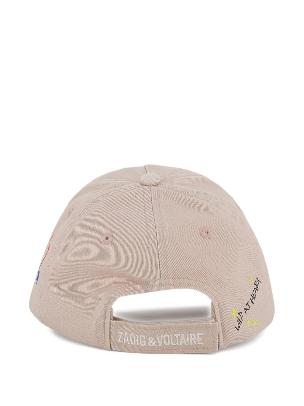 Zadig & Voltaire Kids Honkbalpet met borduurwerk Roze