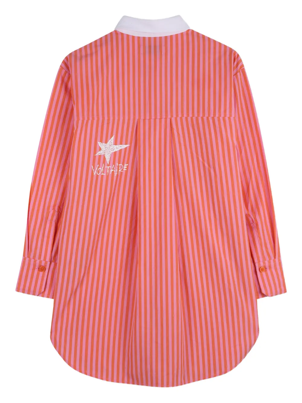  Zadig & Voltaire Kids Striped-pattern Dress - Orange 