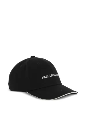 Karl Lagerfeld Kids logo-patch Baseball Cap | Black | FARFETCH display picture 1