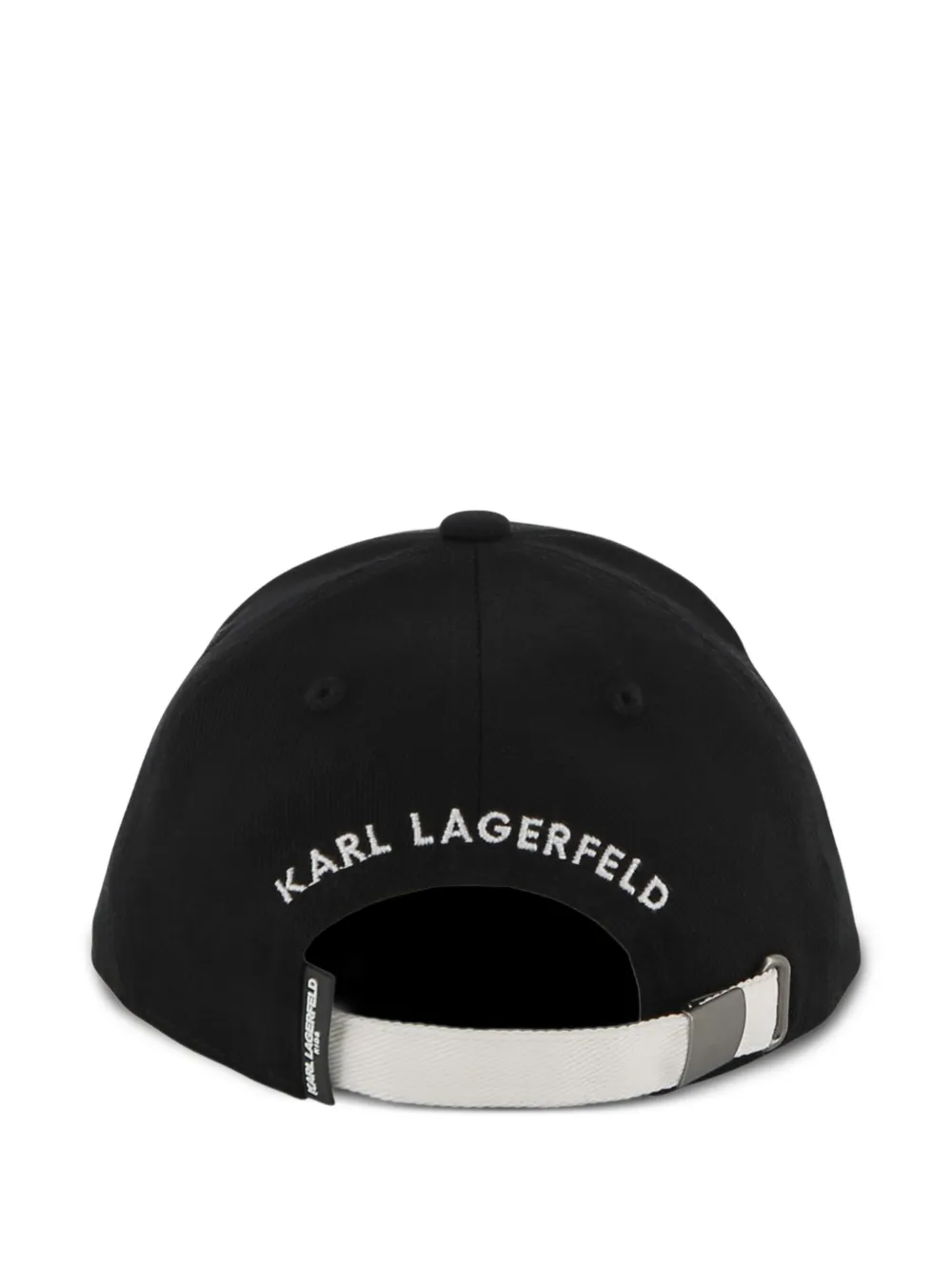  Karl Lagerfeld Kids Logo Trim Cap - Black 