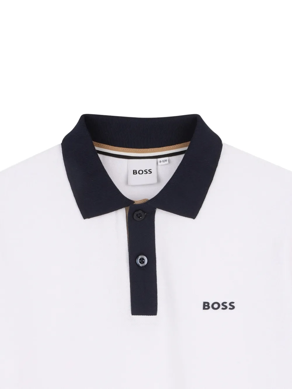 BOSS Kidswear Poloshirt met korte mouwen Wit