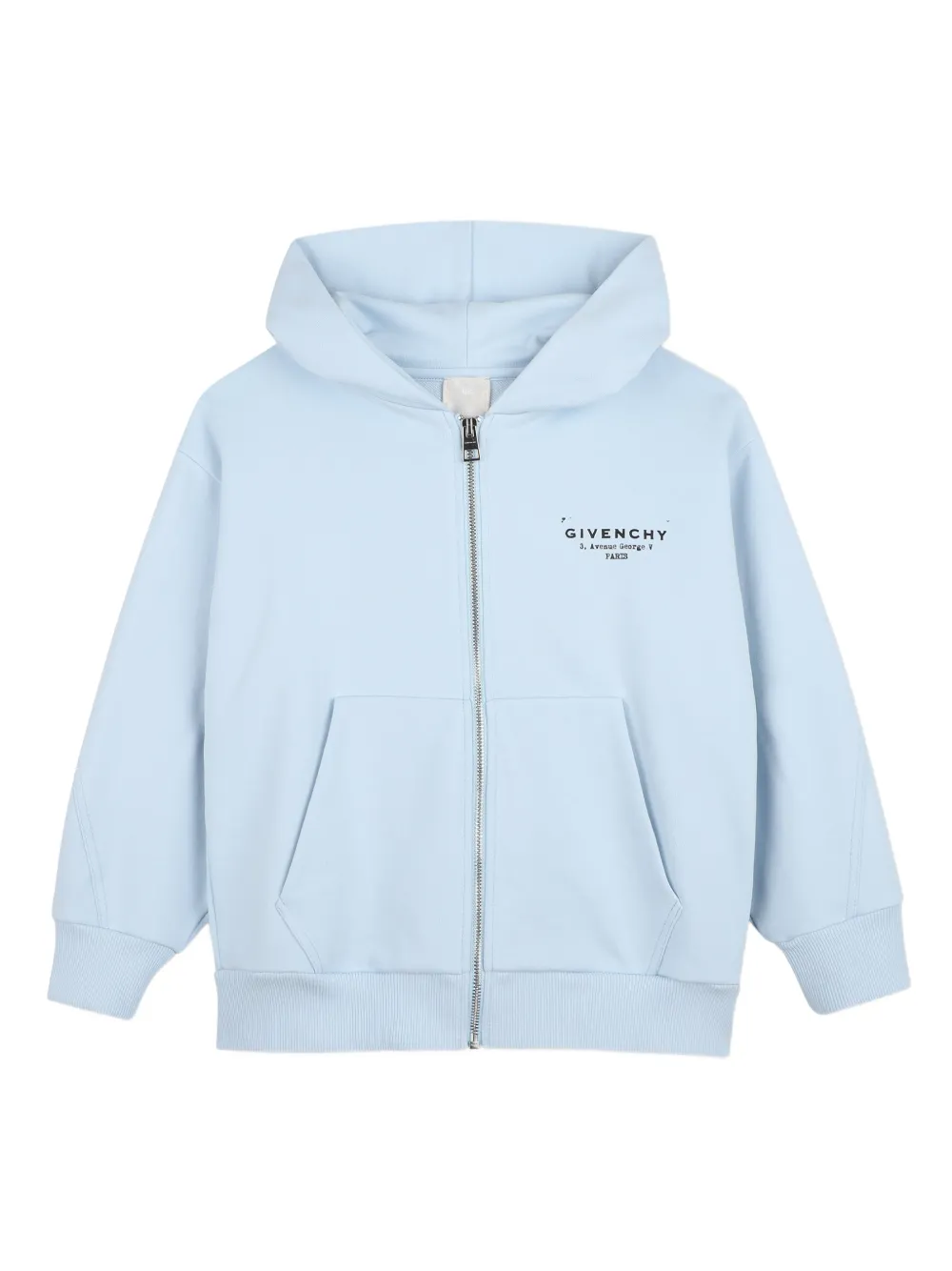 Givenchy Kids Felpa con cappuccio e zip - Blu