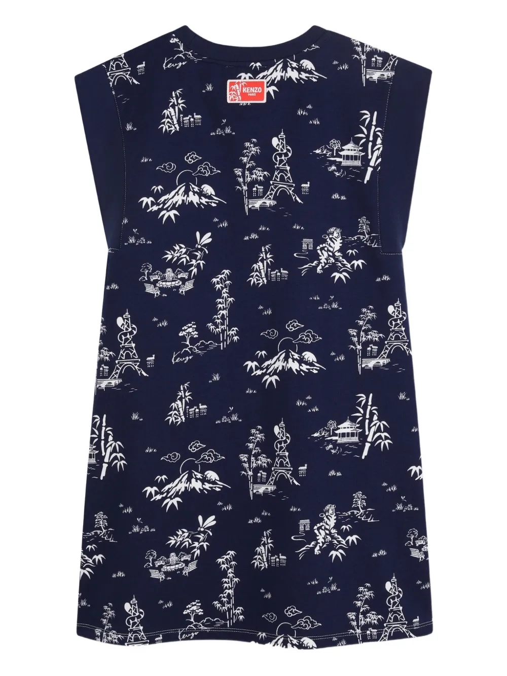 Kenzo Kids Mouwloze jurk Blauw