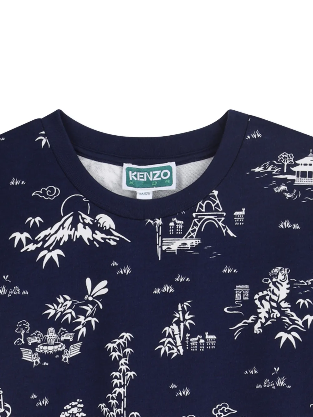 Kenzo Kids Mouwloze jurk Blauw