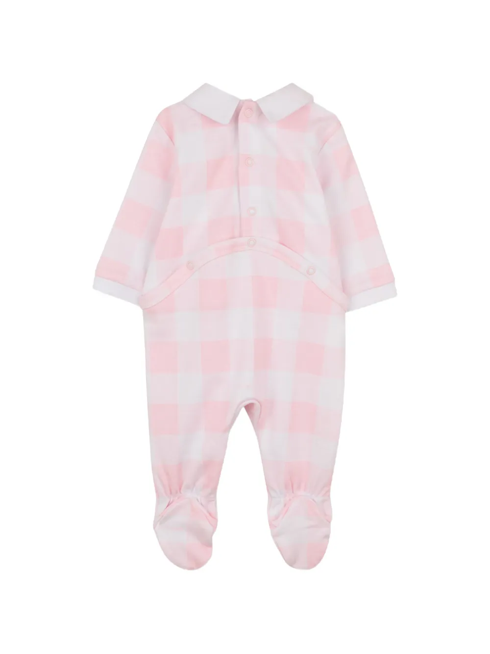 Checked Logo Bib Babygrow Set Of Three