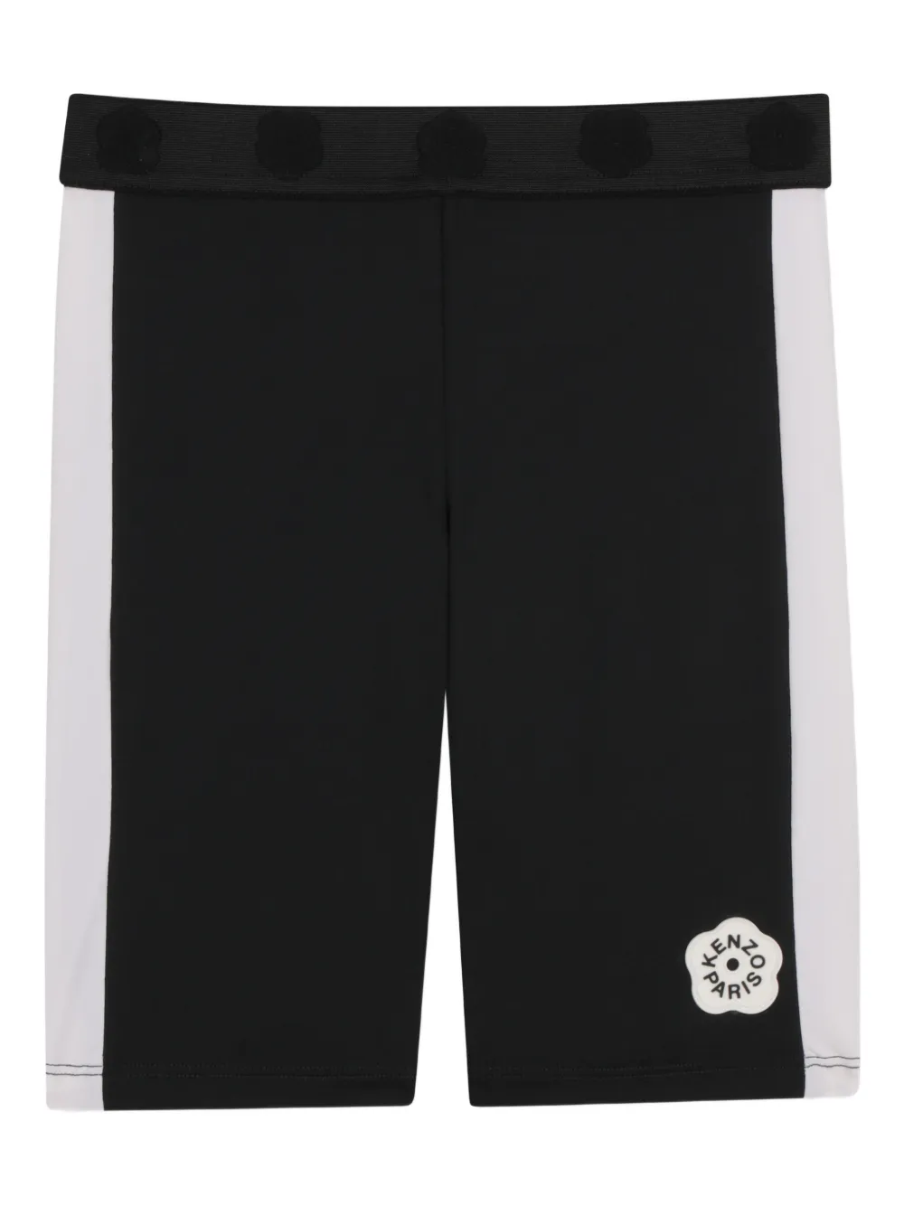 Kenzo Kids Shorts con logo a fiori - Nero