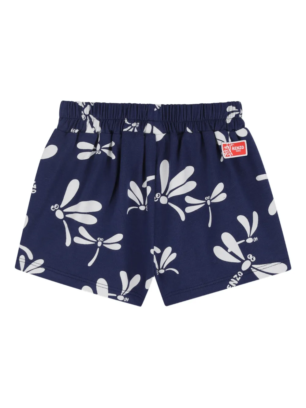 Kenzo Kids Zwembroek met libelle print Blauw