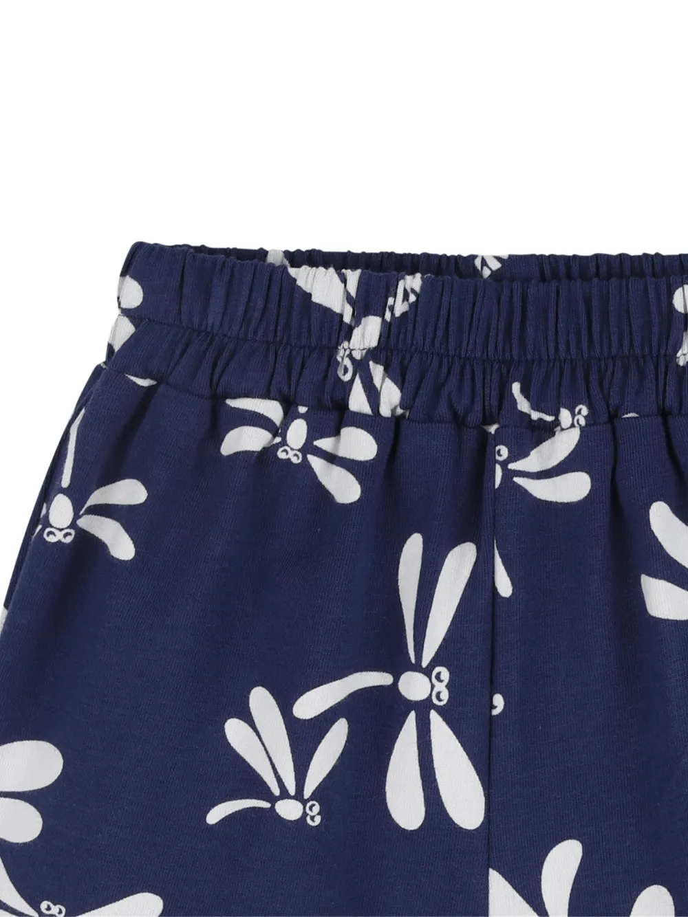 Kenzo Kids Zwembroek met libelle print Blauw