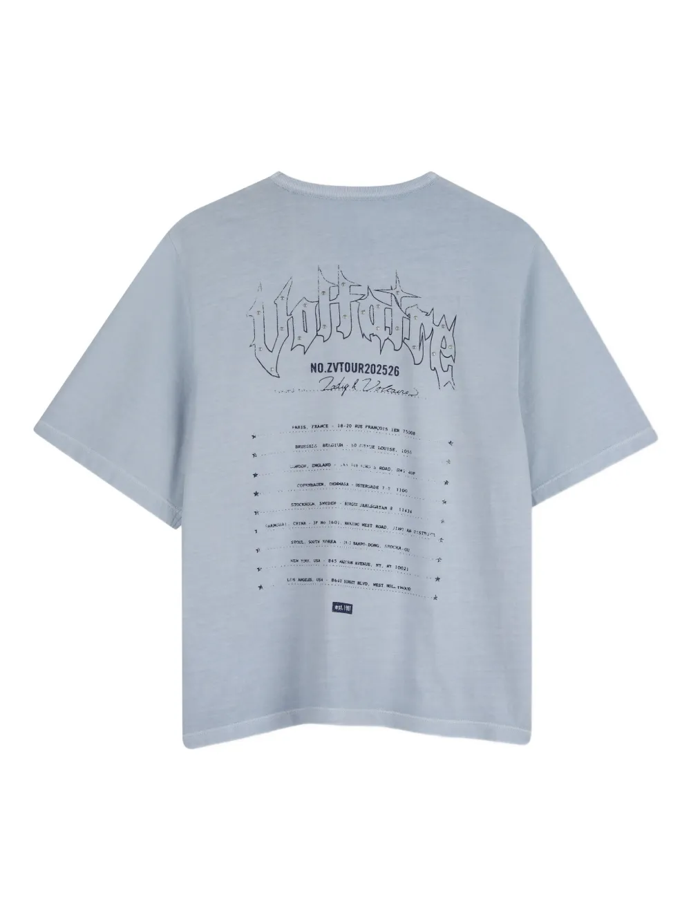 Zadig & Voltaire Kids T-shirt met print Blauw