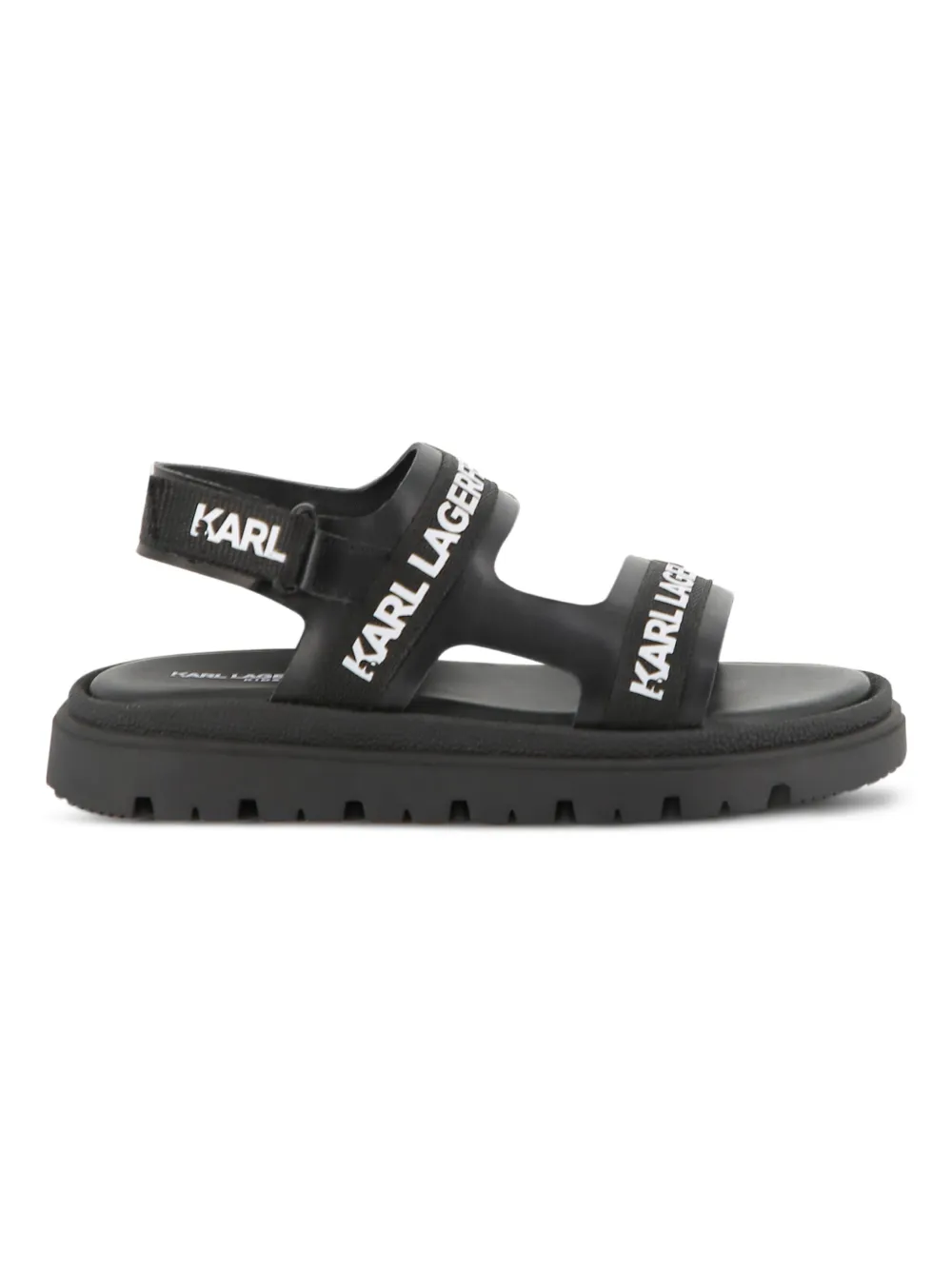 Karl Lagerfeld Kids Sandali con logo - Nero