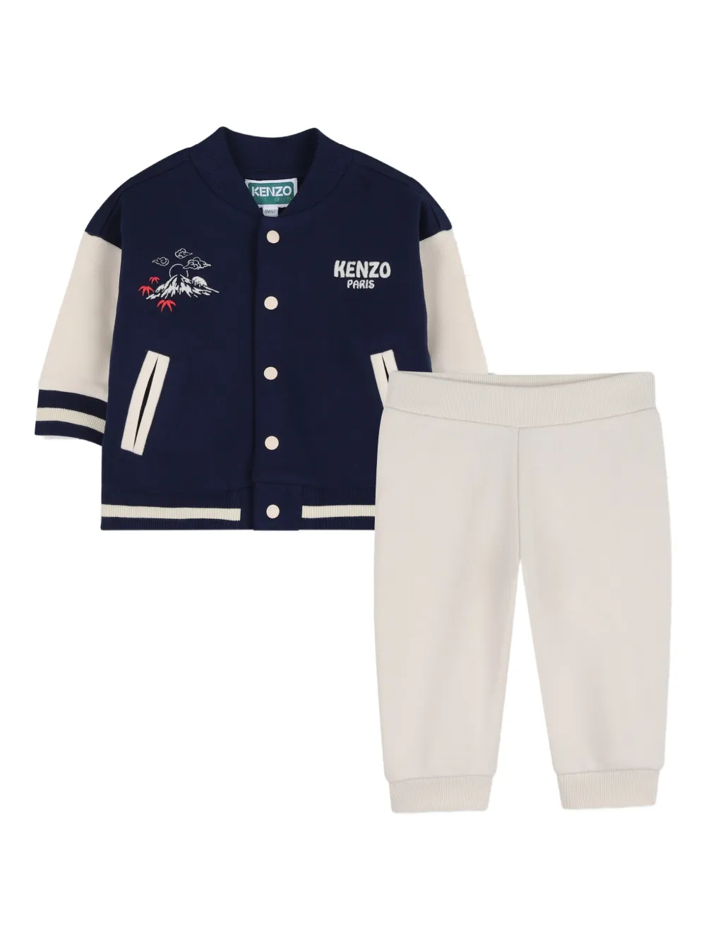 Kenzo Kids Set pantaloni con logo - Blu