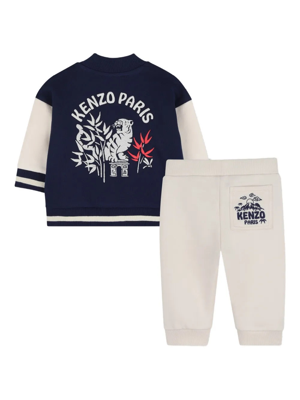 Kenzo Kids Broek met logo Blauw