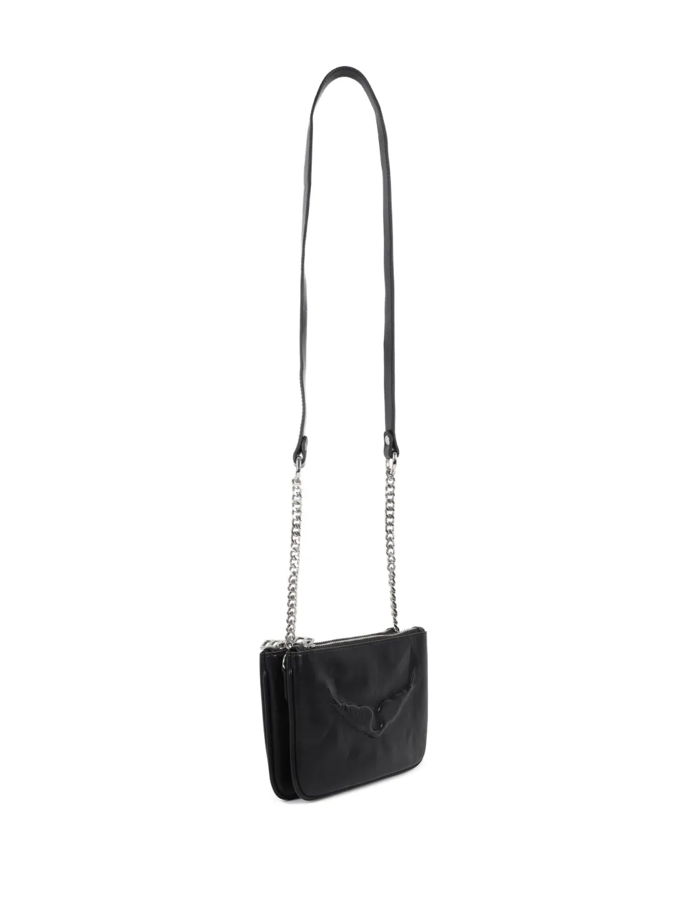 Zadig & Voltaire Kids Logo-embossed Shoulder Bag - Black 