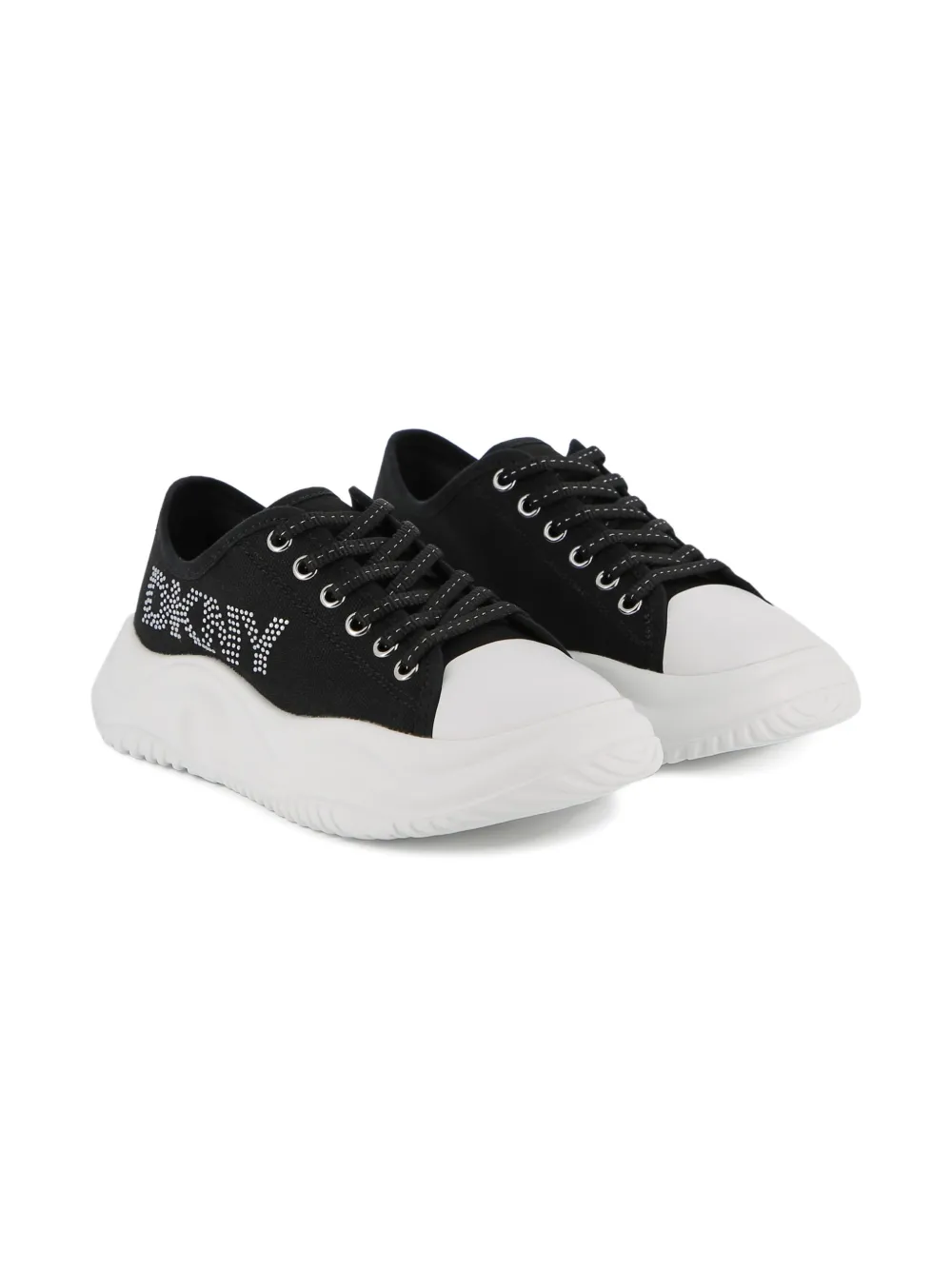 Dkny Kids Sneakers verfraaid met logo Zwart