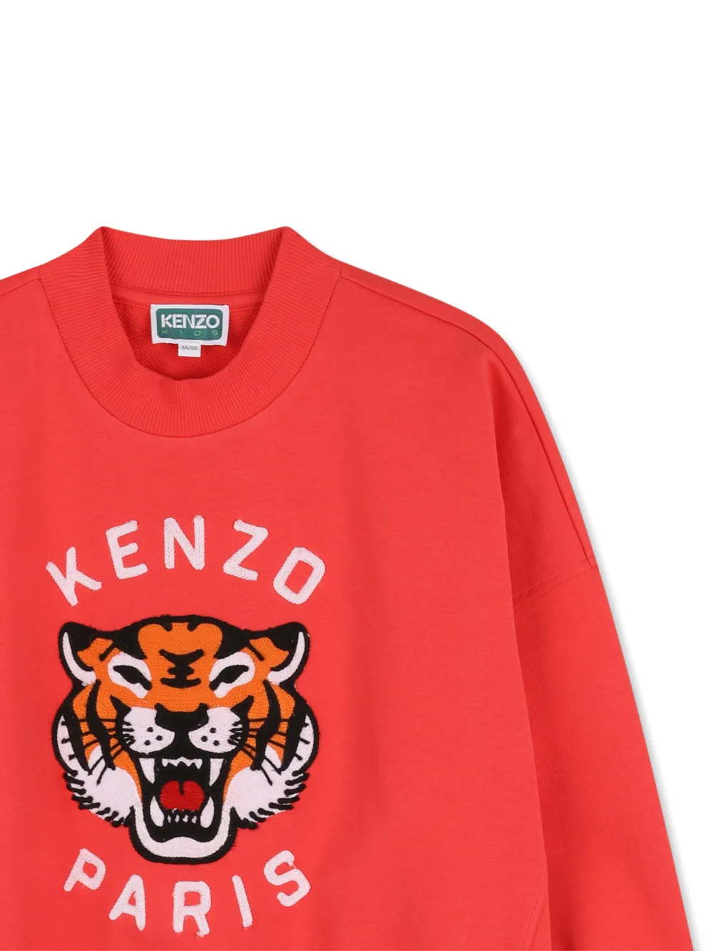 Kenzo Kids Sweater met Tiger print Rood