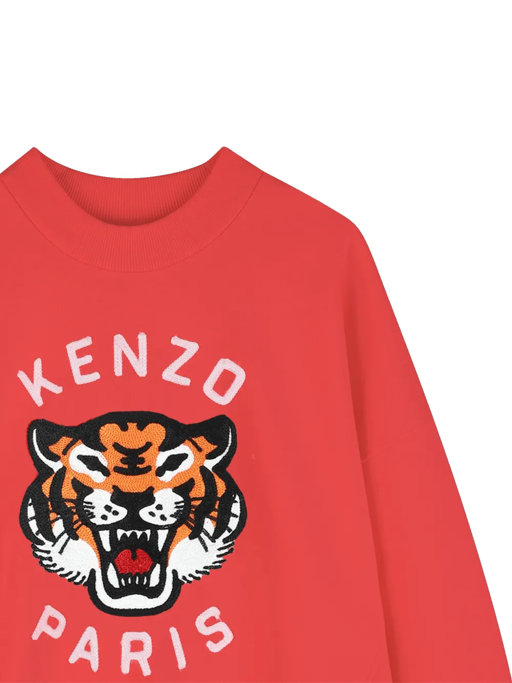 Kenzo Kids Sweater met Tiger print Rood