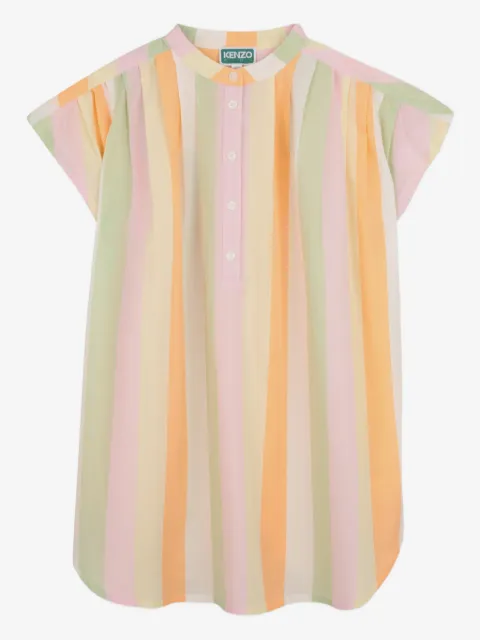 Kenzo Kids striped buttoned dress