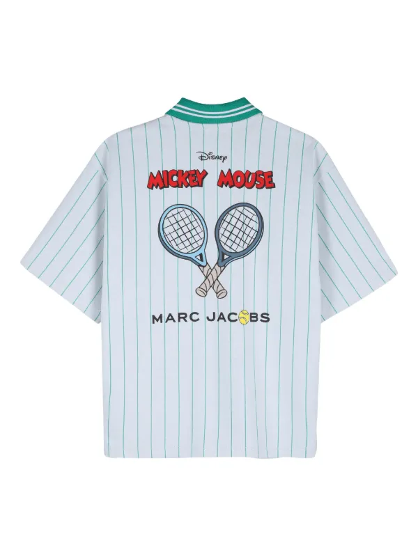 Marjan Pejoski タンクトップmiki moose ジョークシャツ Marc Jacobs Kids x Mickey Mouse Striped Polo Shirt | White | FARFETCH