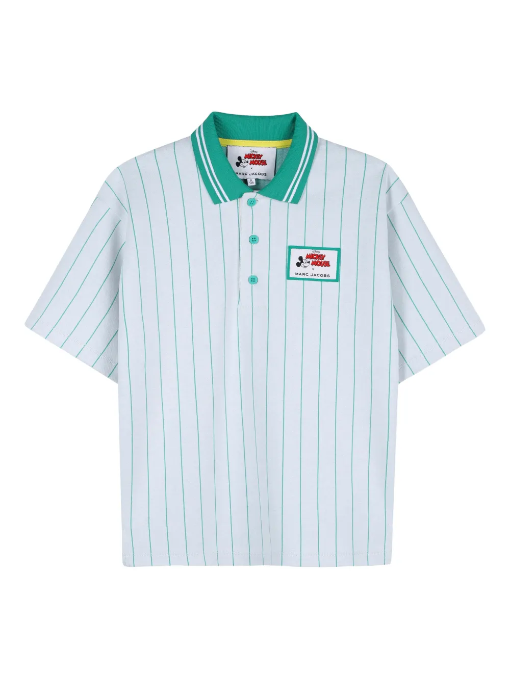 Marc Jacobs Kids x Mickey Mouse Polo a righe - Bianco