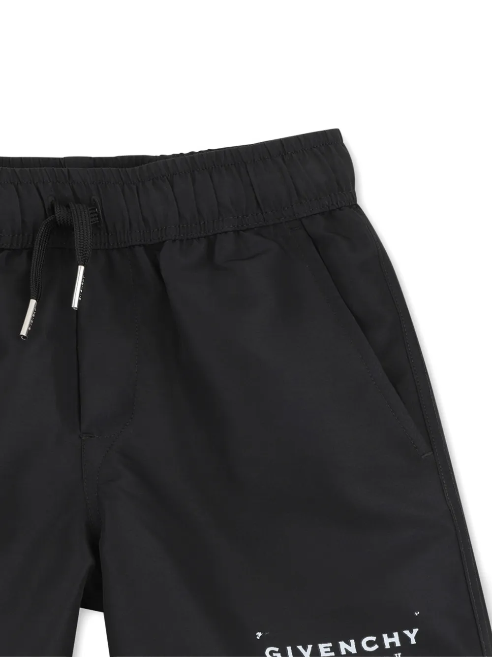  Givenchy Kids Drawstring Swim Shorts - Black 