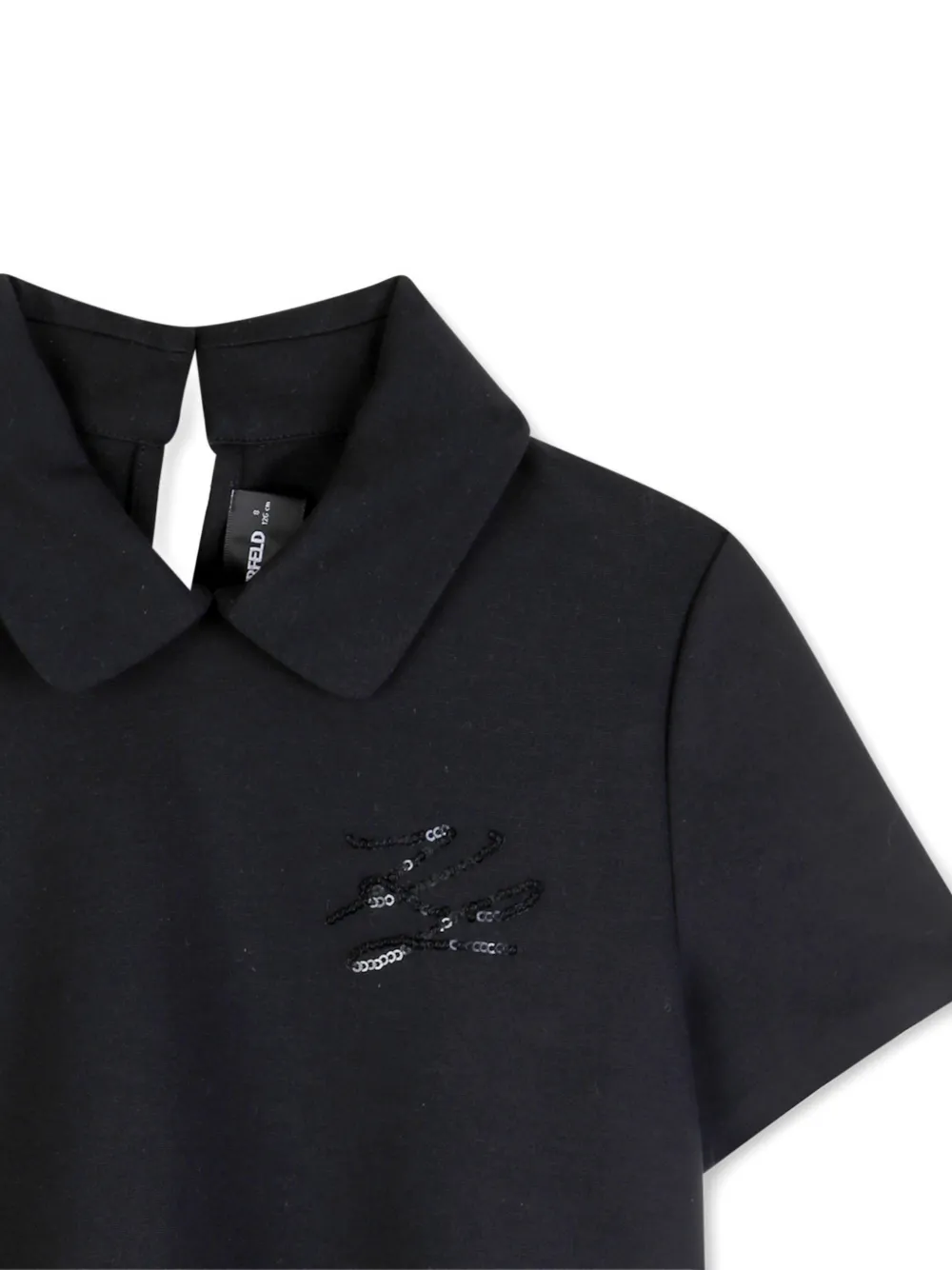 Karl Lagerfeld Kids Top met pailletten Zwart