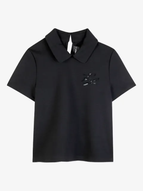 Karl Lagerfeld Kids sequin collared top