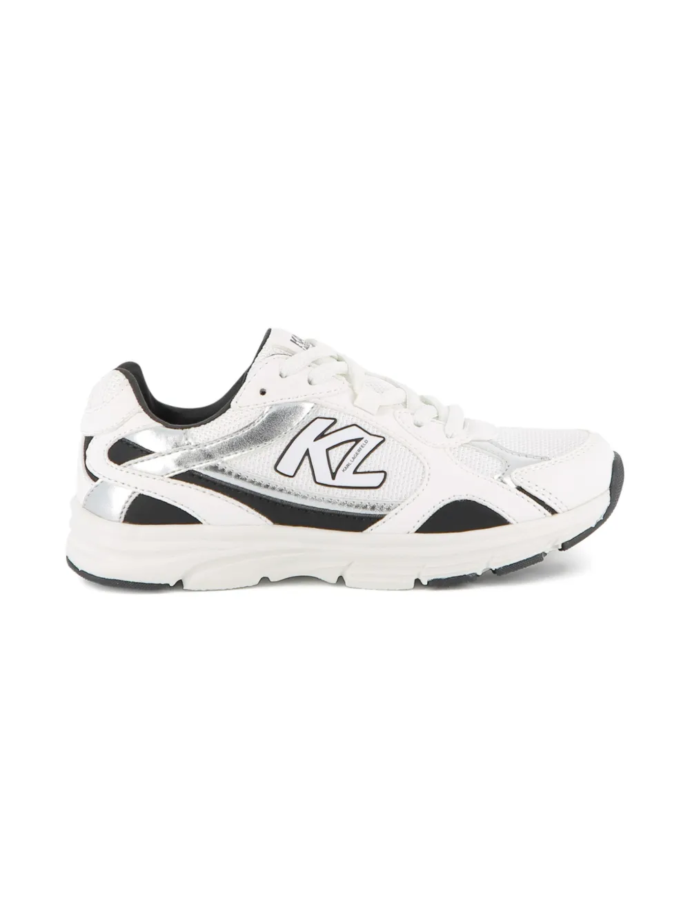 Karl Lagerfeld Kids Sneakers met logo en vlakken Wit