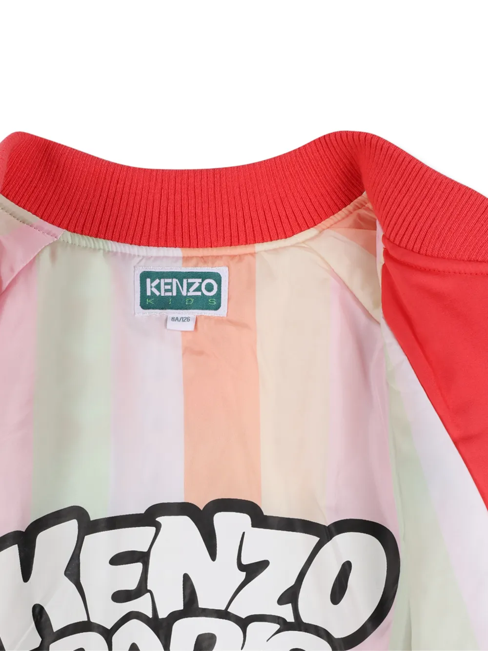  Kenzo Kids Zip-up Bomber Jacket - Red 