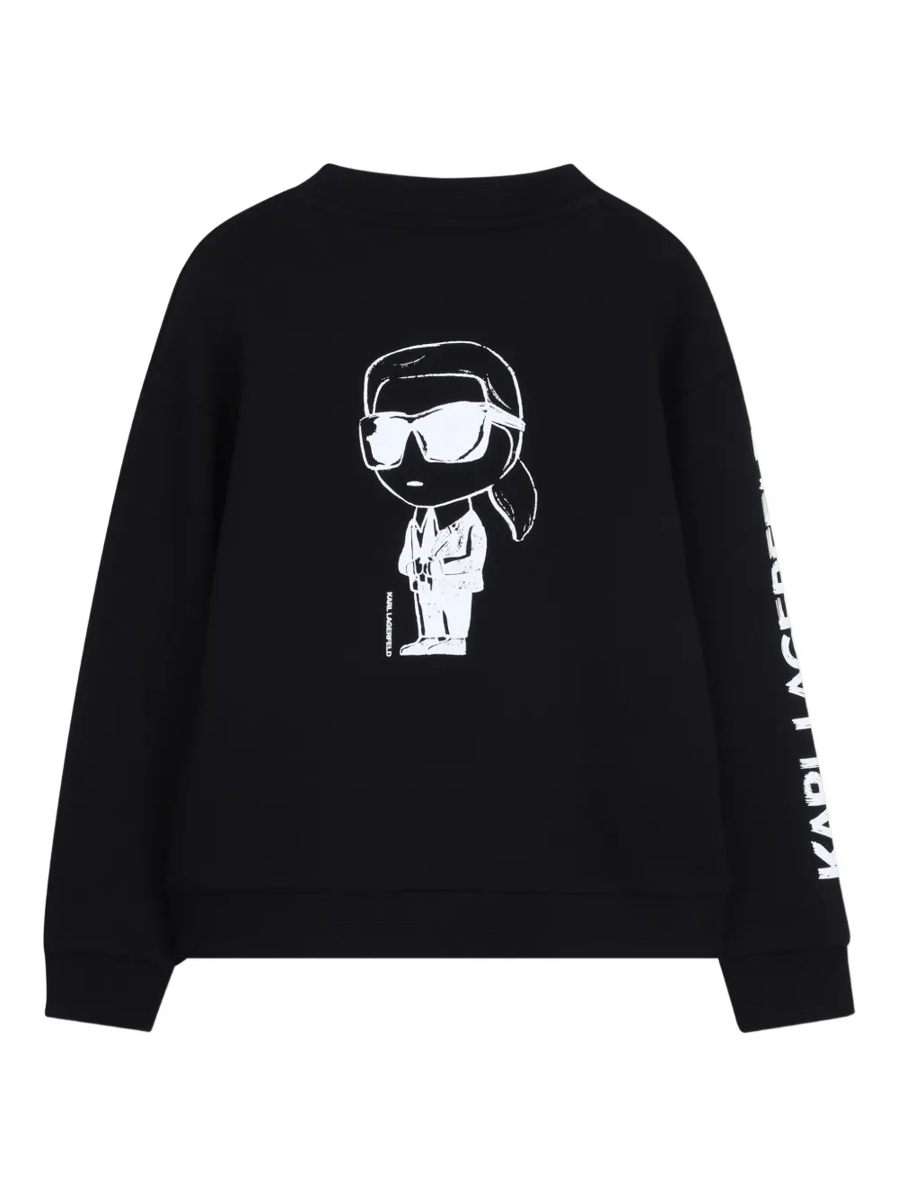 Karl Lagerfeld Kids Sweater met print Zwart