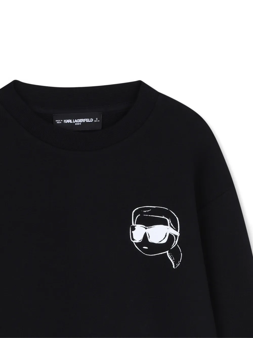 Karl Lagerfeld Kids Sweater met print Zwart