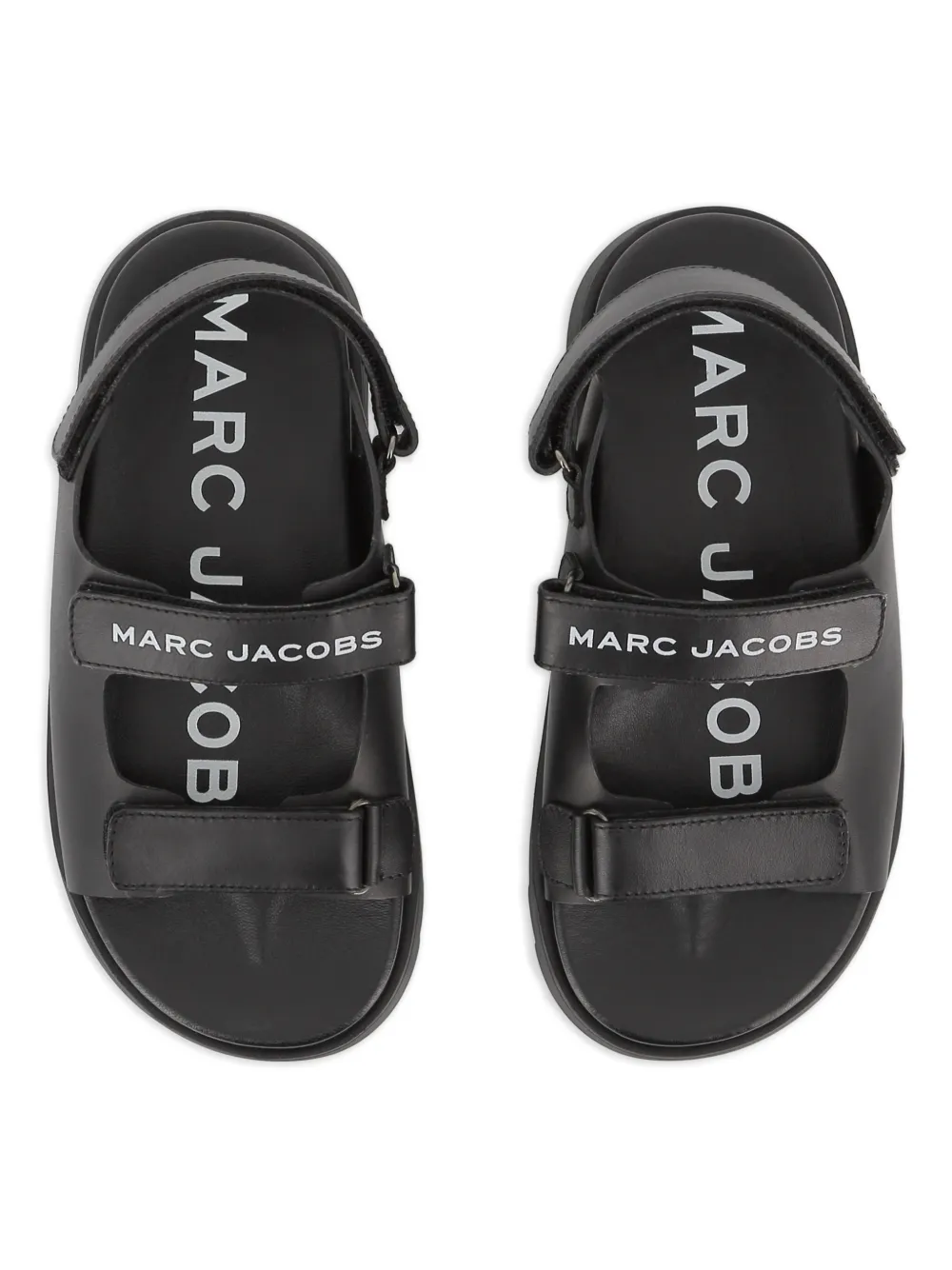 Marc Jacobs Kids Sandalen met logobandje Zwart